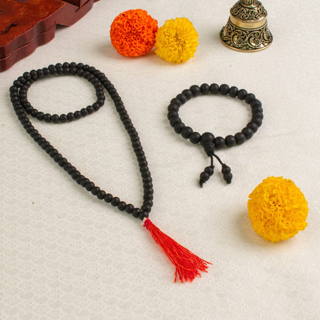 108+1 Divya Karungali Mala | Natural Ebony Wood Beads