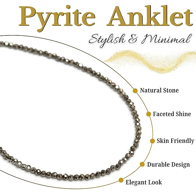 Pyrite Anklet for Women - Image 3